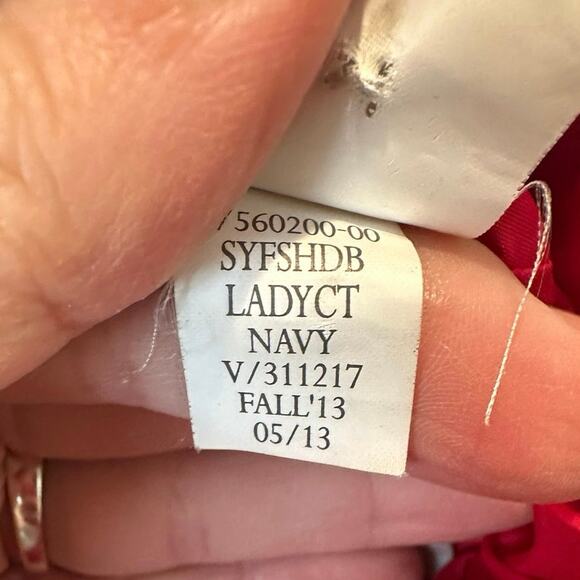 Banana Republic Navy Double Breasted Cotton Peacoat XS Classic Tailored - Picture 16 of 16